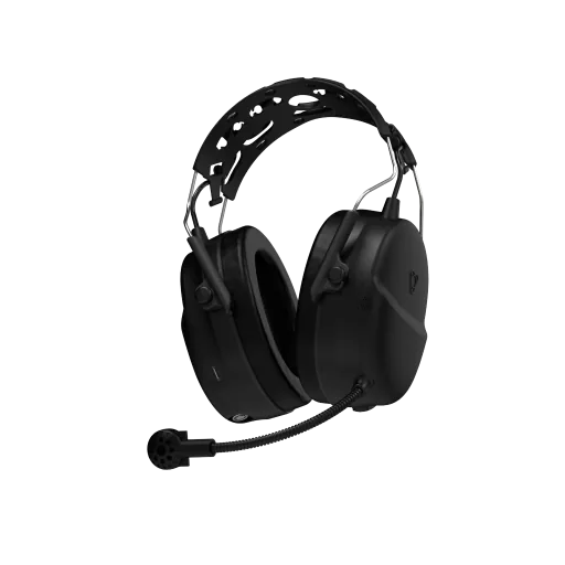 EC1 over-ear communication headset with an interactive 360 degree product view